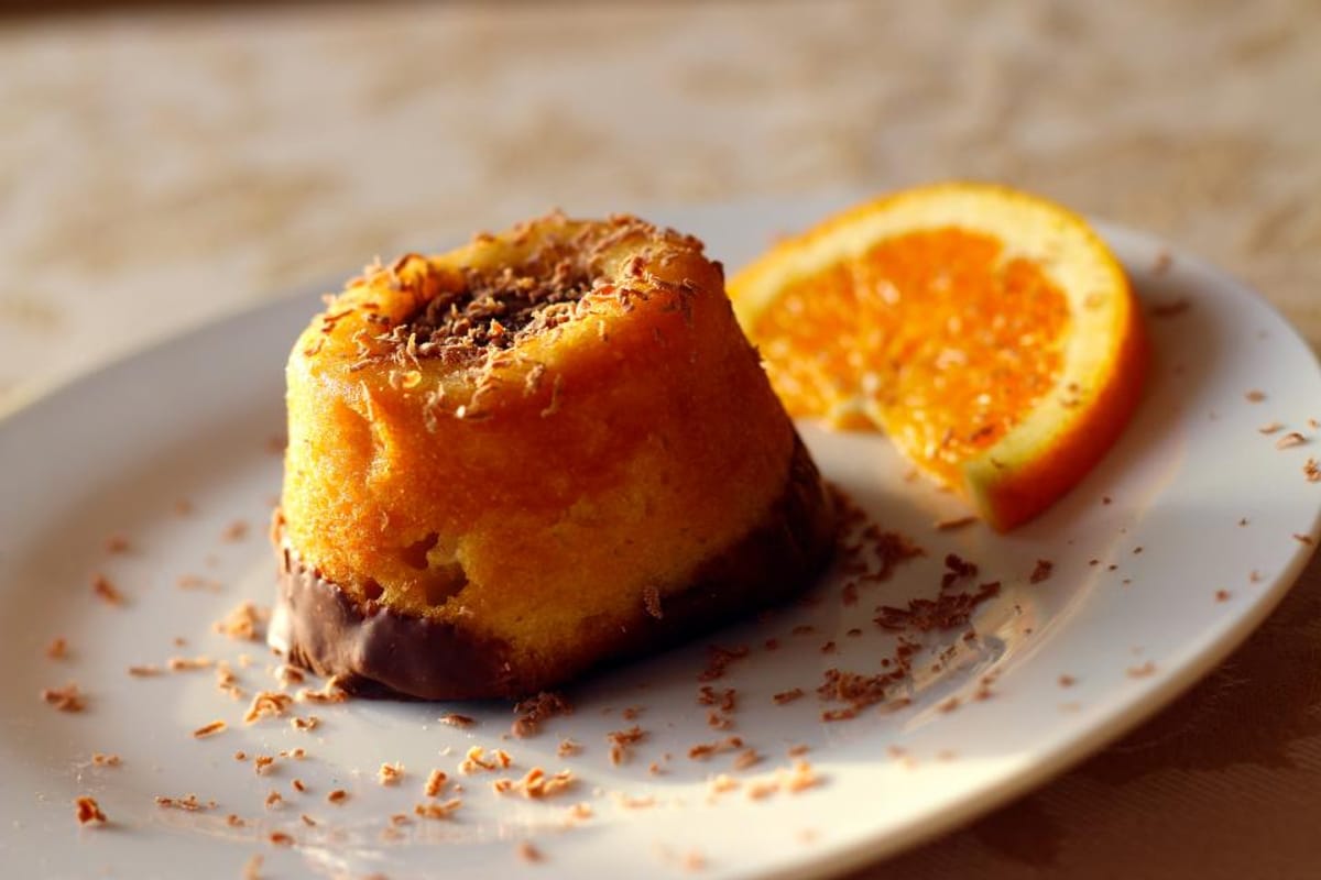 Flan de naranja