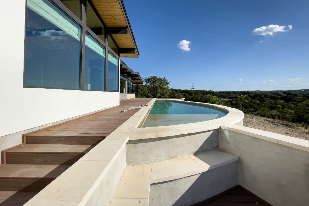 Casa con piscina y vista