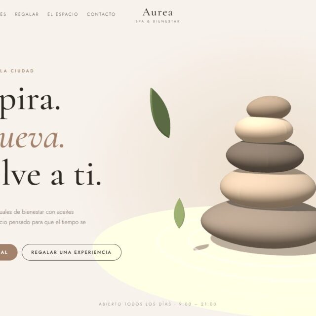 Vista previa de la plantilla web Aurea