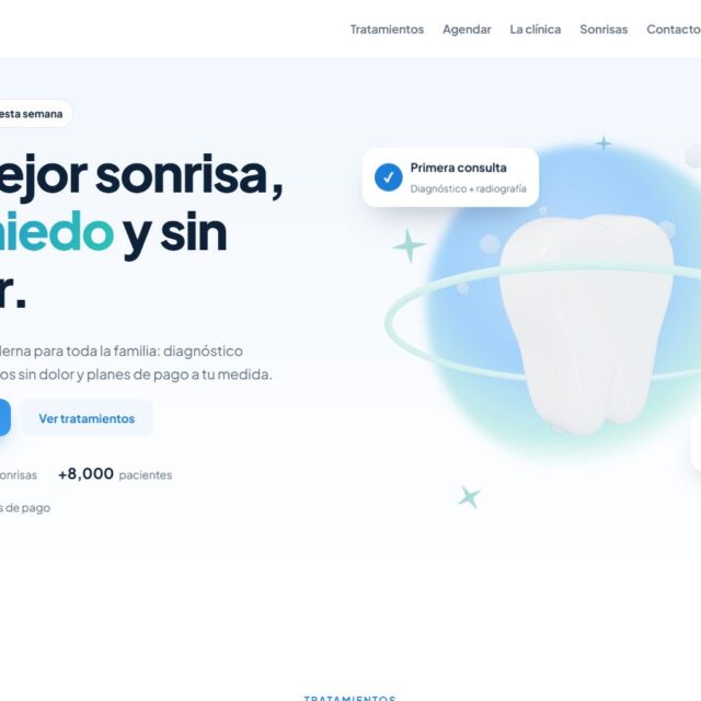 Vista previa de la plantilla web Dentalia