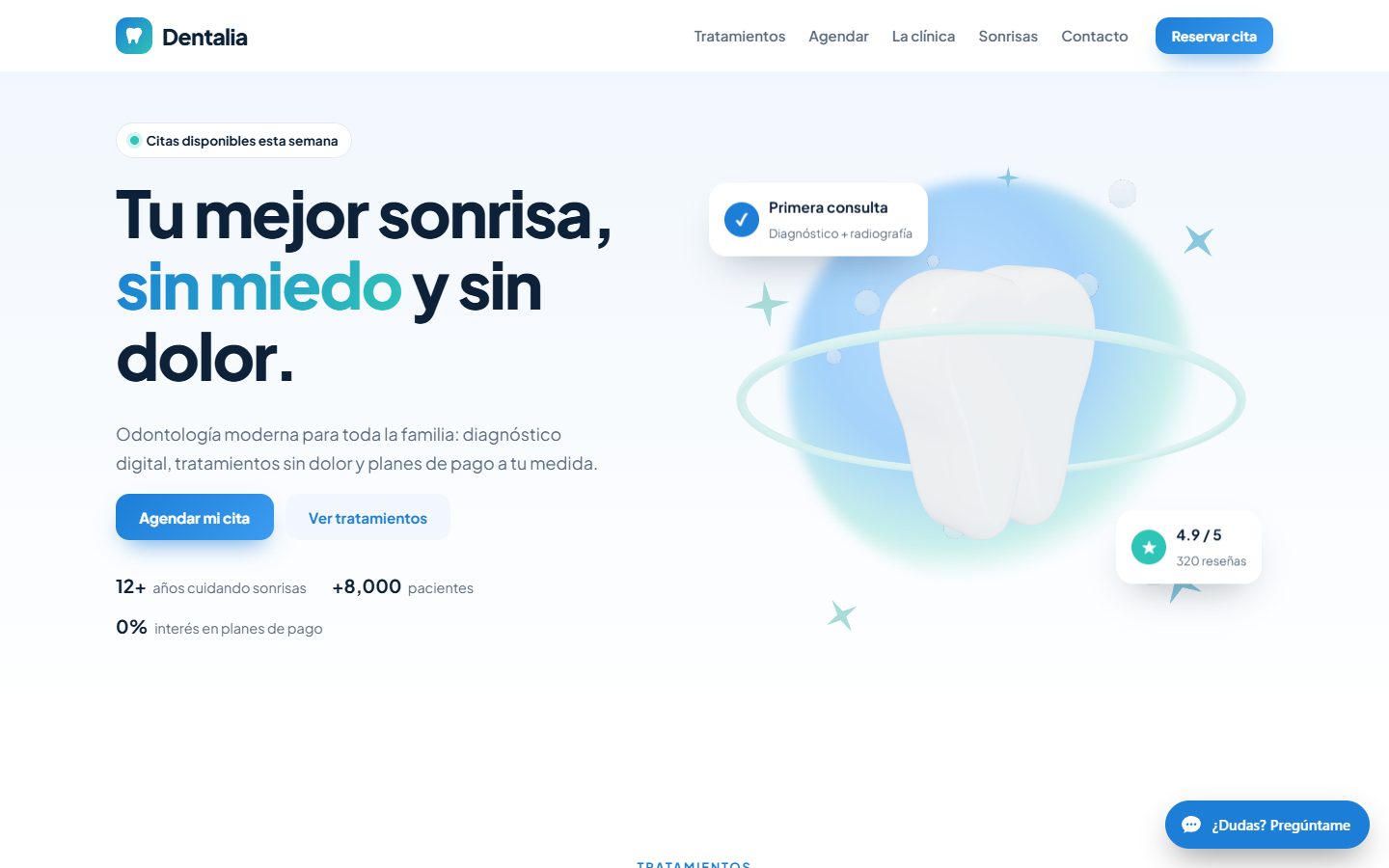 Vista previa de la plantilla Dentalia