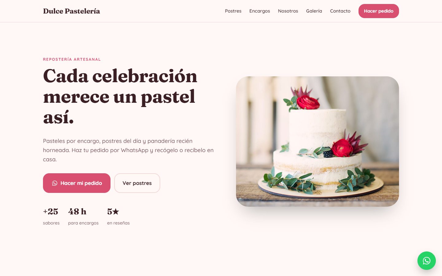 Vista previa de la plantilla Dulce