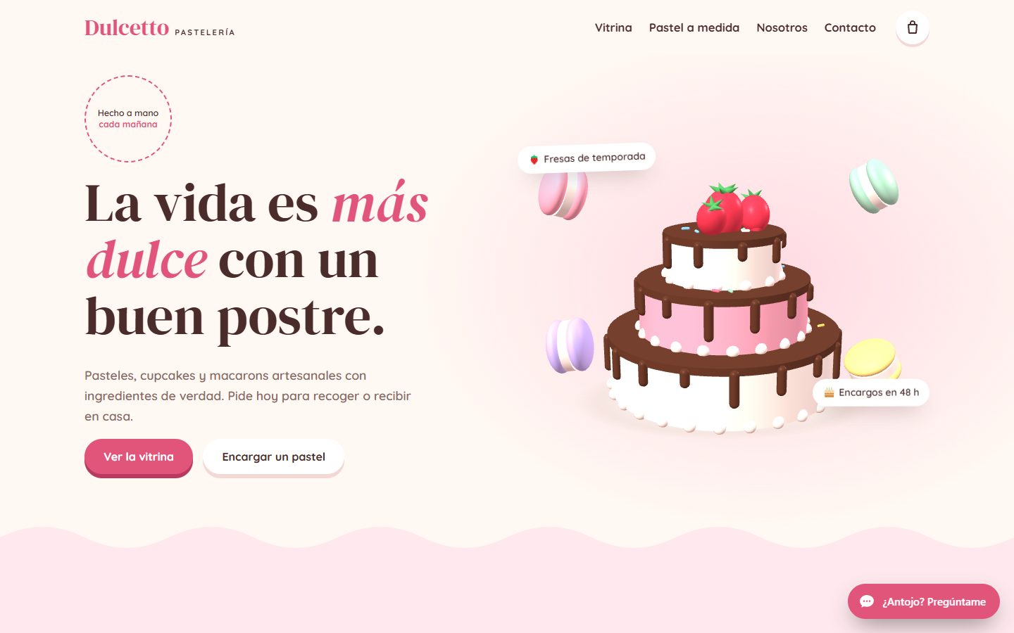 Vista previa de la plantilla Dulcetto