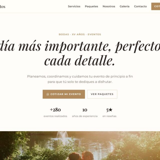 Vista previa de la plantilla web Eterno