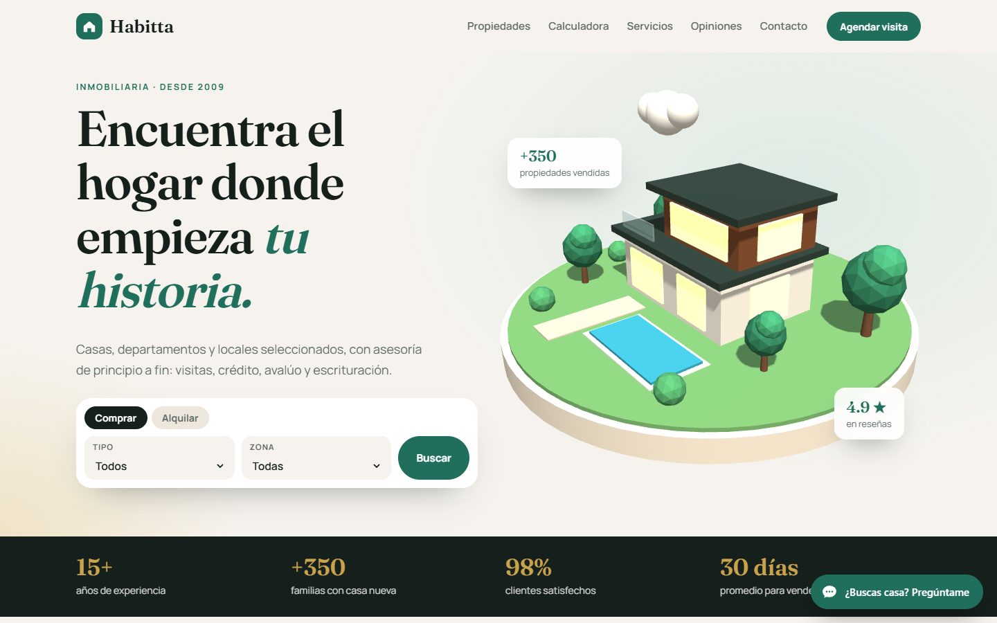 Vista previa de la plantilla Habitta