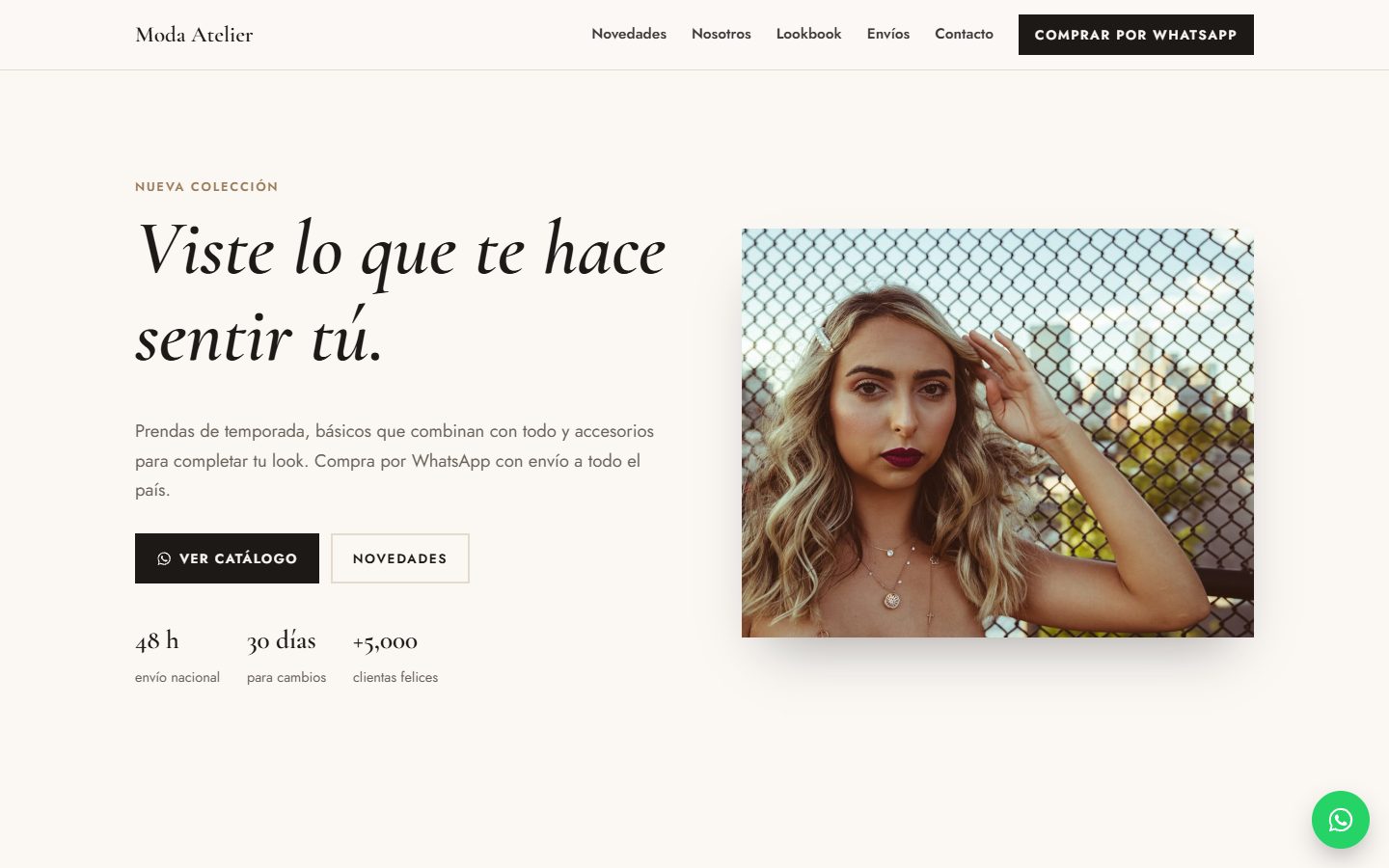 Vista previa de la plantilla Moda
