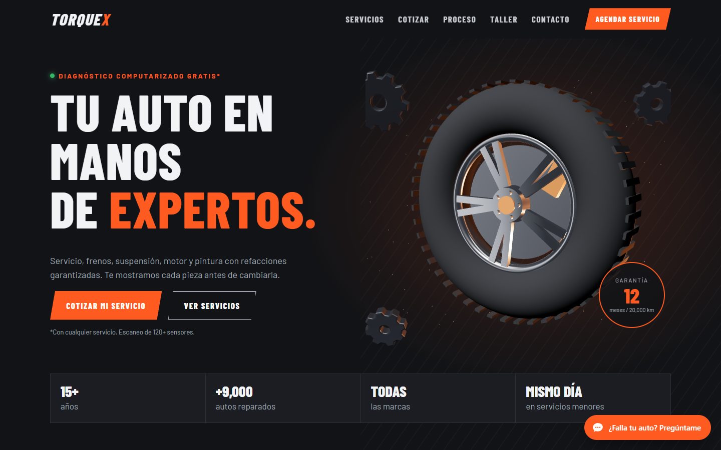 Vista previa de la plantilla TorqueX
