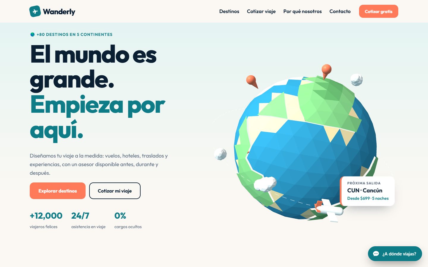 Vista previa de la plantilla Wanderly